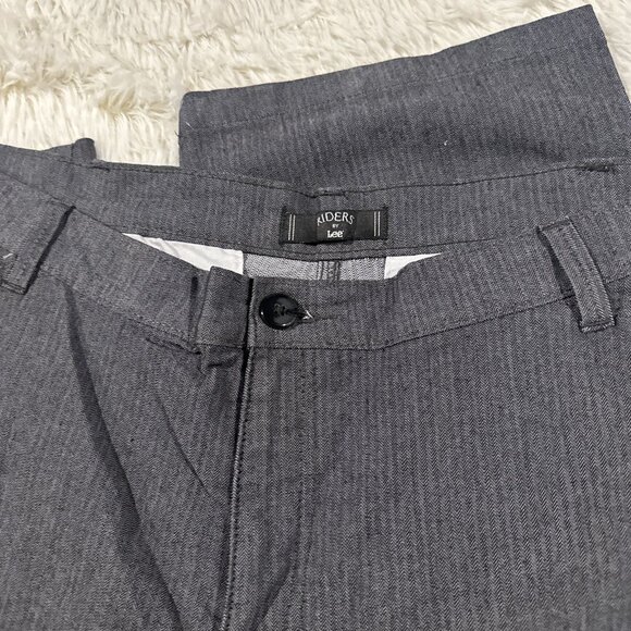 Riders by Lee womens NWT 24W Petite Herringbone Tummy Control Straight leg - Picture 3 of 14